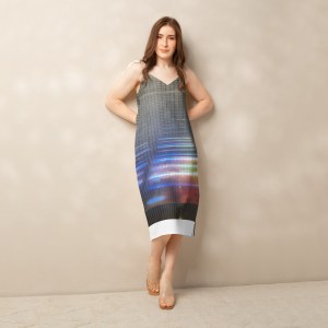Tie-strap midi dress