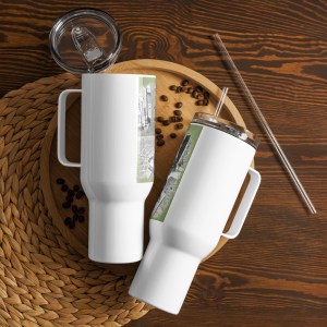 Travel mug with a handle