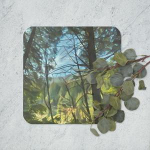Cork-back coaster