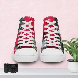 Women’s high top canvas shoes