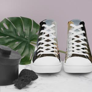 Men’s high top canvas shoes