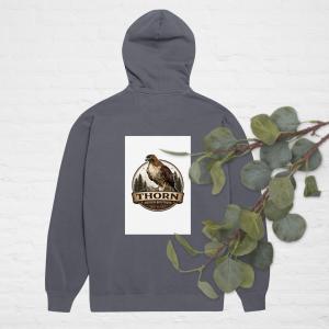 Unisex garment-dyed hoodie