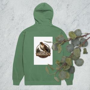 Unisex garment-dyed hoodie
