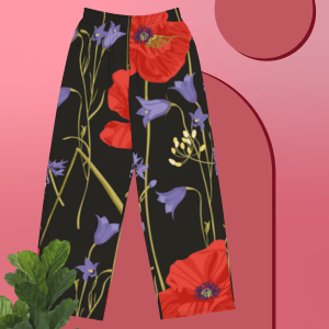 All-over print unisex wide-leg pants