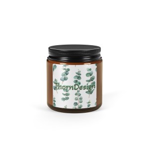 Amber jar soy candle