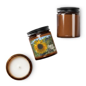 Amber jar soy candle